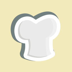 Sticker Toque. suitable for Bakery symbol. simple design editable. design template vector. simple illustration