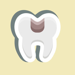 Sticker Fillings. suitable for medicine symbol. simple design editable. design template vector. simple illustration