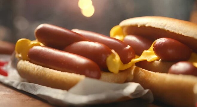 delicious hotdog 3d view