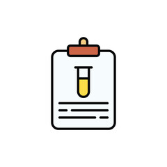 Clipboard icon design with white background stock illustration