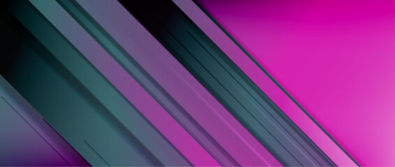 Obraz premium Lines dynamic geometric background. Vector illustration For Wallpaper, Banner, Background, Card, Book Illustration, landing page