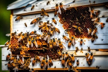 bees in the hive