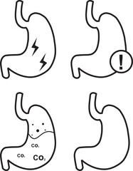 Obraz premium icon design sheet stomach