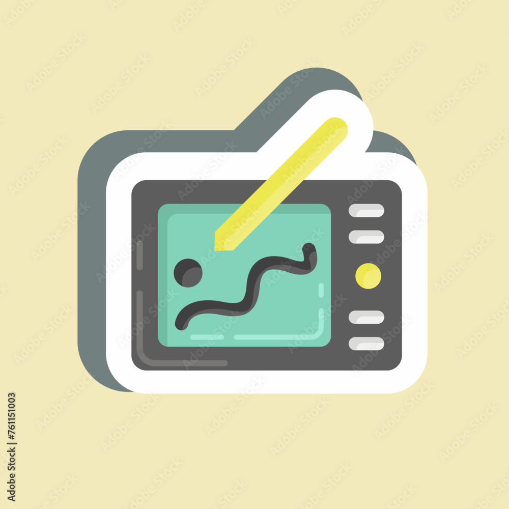Poster sticker design. suitable for branding symbol. simple design editable. design template vector. simple