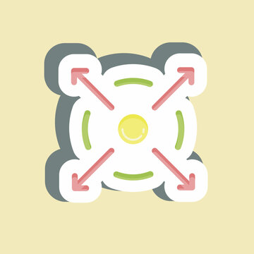 recommend clip art: Sticker Extending. suitable for Branding symbol. simple design editable. design template vector. simple illustration