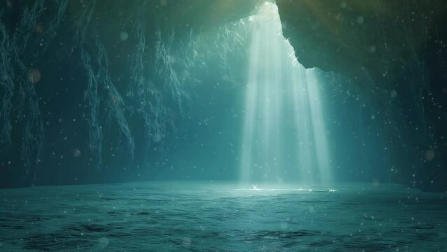 scene with rays of light, background, 4k, animation video, Seamless looping, footage, generative Ai