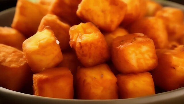 Sweet Potato Surprise Vibrant and naturally sweet, these tater tots are made from deliciously roasted sweet potatoes, offering a healthier alternative without compromising on taste.
