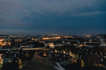 Fototapeta na wymiar Prague City landscape at night