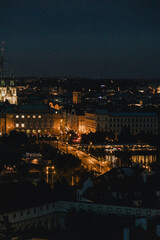 Fototapeta na wymiar Prague City landscape at night