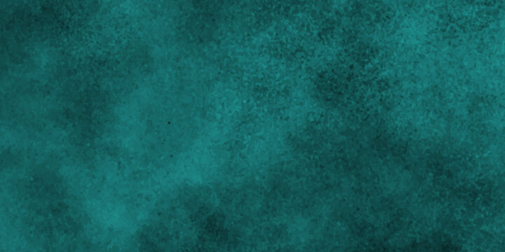 Blue or mint green dusty old scratched grunge texture, grunge stained blue paper texture close up, abstract blue or mint green watercolor painting textured on black grunge paper.	