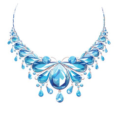 A jeweled necklace that grants the bearer the ability - obrazy, fototapety, plakaty