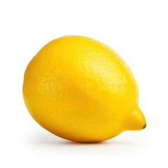 Organic, natural, fresh and healthy lemon white fruit background 