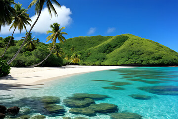 The tranquil beauty of Fiji s Yasawa Islands, with palm-fringed beaches and turquoise lagoons