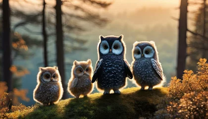 Foto op Plexiglas great horned owl © Zaheer