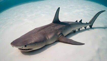 A Hammerhead Shark With Its Body Covered In Scars
