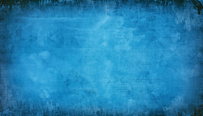 Blue grungy distressed canvas background