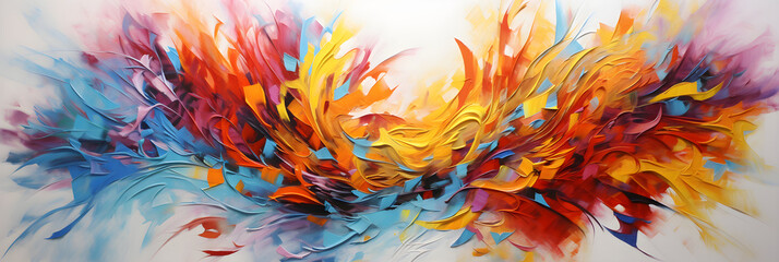 Exuberant Harmony: A Confluence of Colors and Emotions on Canvas