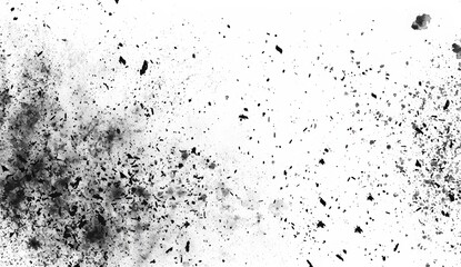 Obraz premium Grunge background with a black rough texture and dust, grain or dirt overlay. A grunge texture with distressed edges and dust particles, perfect for adding an aged or worn effect