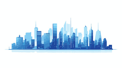 Big city crossover blue color on a white background.