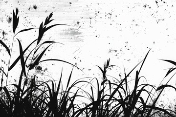 Grunge background with a black rough texture and dust, grain or dirt overlay. A grunge texture with distressed edges and dust particles, perfect for adding an aged or worn effect