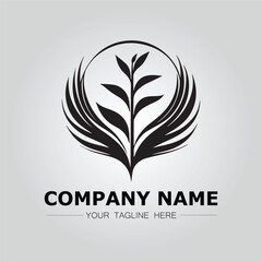 simple Growth logo company vector image for branding business