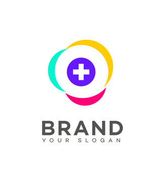 medical shield logo Icon Brand Identity Sign Symbol Template 