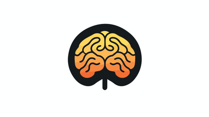 Brain icon or logo isolated sign symbol vector