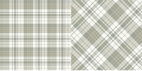 Vector checkered pattern or plaid pattern in green and bw. Tartan, textured seamless twill for flannel shirts, duvet covers, other autumn winter textile mills. Vector Format