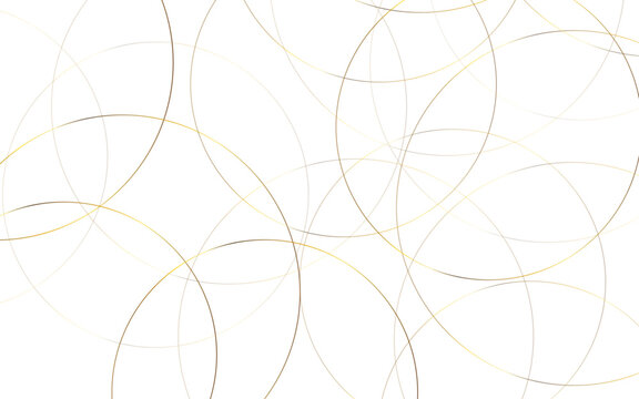 Random circle, intersecting art texture pattern. Abstract seamless background made of rings, vector illustration