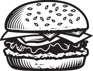 Burger vector black and white