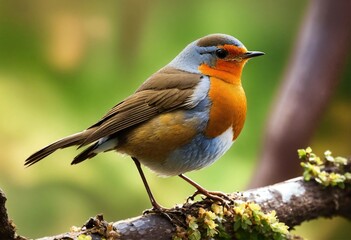 robin on a branch