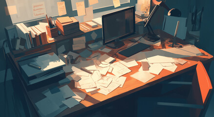 책상 에니메이션