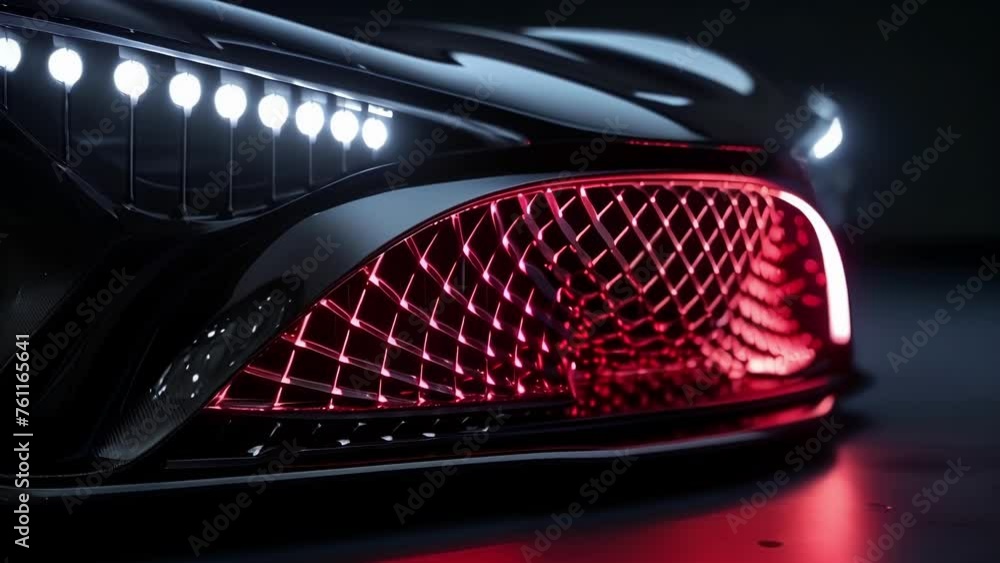 Poster led lights are integrated into the grille design adding a modern touch and highlighting the precisio