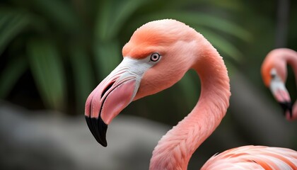 A Flamingo With A Playful Expression