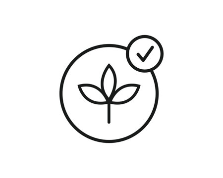 Plant icon vector symbol design illustration