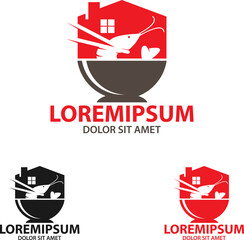 restaurant sea food logo illustration