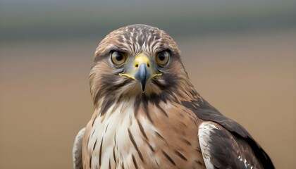 A Hawk With Its Keen Eyes Scanning The Horizon