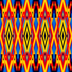 Seamless background pattern. Geometric striped ornament in ethnic style.