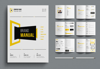 Brand Manual Template Design Layout