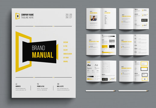 Brand Manual Template Design Layout