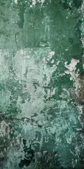 Papier Peint photo Vieux mur texturé sale Grunge Background Texture in the Colors Green and Silver created with Generative AI Technology