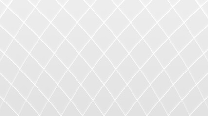 White Diverging Tiled Pattern (3D Illustration)