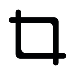 Fototapeta premium crop simple icon for graphic resources