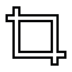 Fototapeta premium crop simple icon for graphic resources