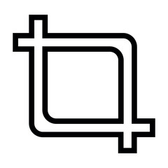 Fototapeta premium crop simple icon for graphic resources