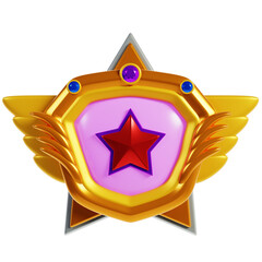 Golden Rank Badges Frame