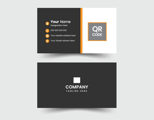  Double-sided  creative modern name card, business card. Business card for business and personal use. Vector illustration design.