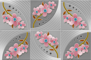 Multicolor Digital Wall Tile Decor For interior Home or Ceramic wall tile Design, Heavily Mixed Wall Art Decor For Home, wallpaper, linoleum, textile, web page background