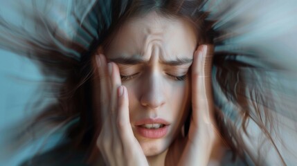 Exertion headache (exercise headaches) involves pain during or immediately after physical activity. It comes on quickly and goes away in a few minutes or hours - obrazy, fototapety, plakaty