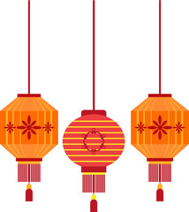 Fototapeta na wymiar Chinese Hanging Lantern Decoration